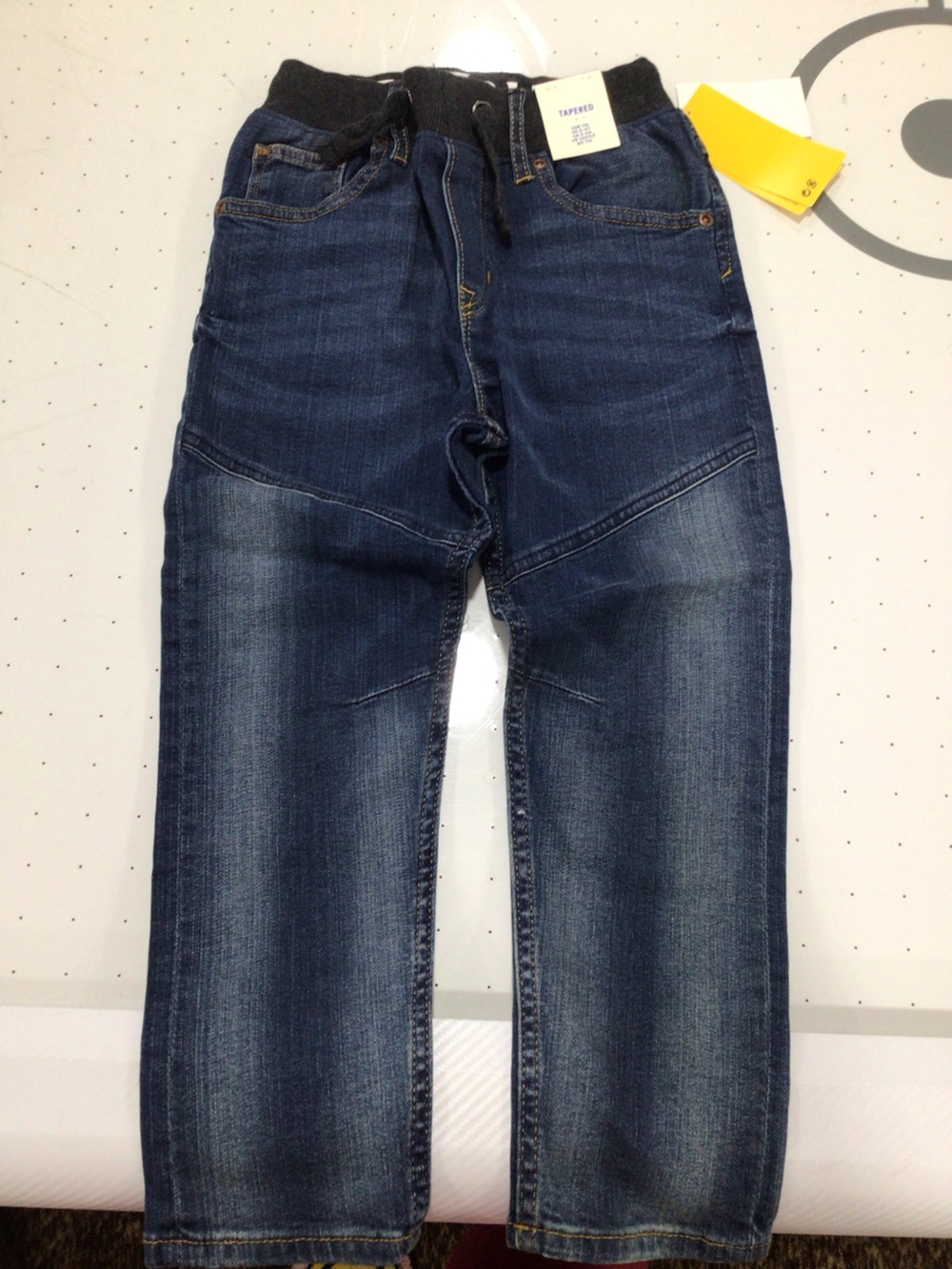 H&M Boys Dark Blue Denim Jeans with Faded Detail